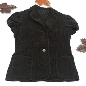BCBGMaxAzria‎ XS brown corduroy blazer coa